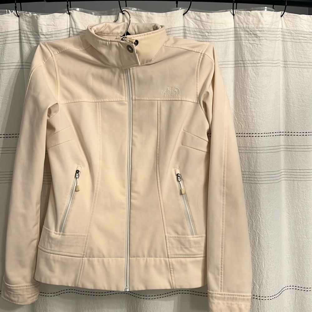 The North Face Fleece lined soft shell jacket sz small